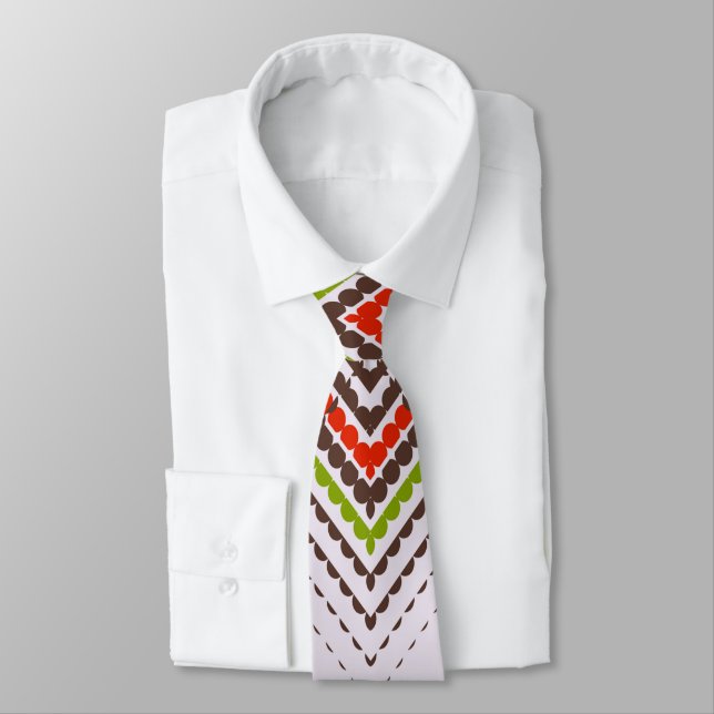 geometric tick with pattern tie (Tied)
