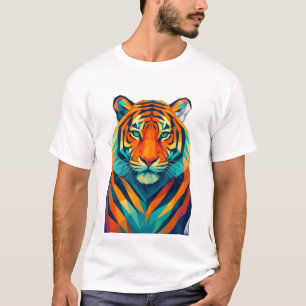 Geometric tiger tshirt trending