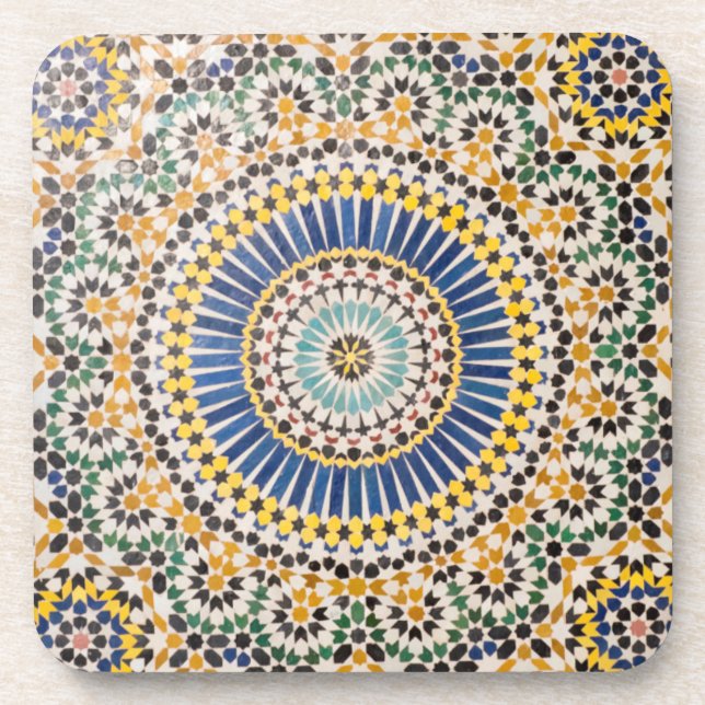 Geometric tile pattern, Morocco Coaster (Front)