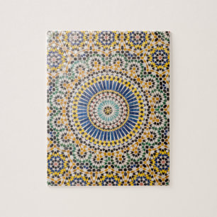 Geometric tile pattern, Morocco Jigsaw Puzzle
