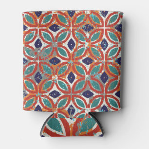 Geometric tiles: ethnic vintage background. can cooler
