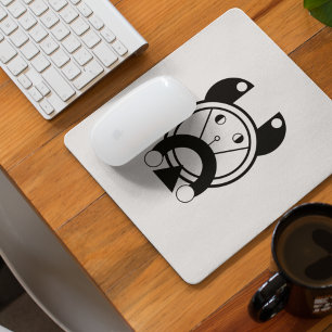 Geometric Tora Tiger Zodiac Mouse Pad