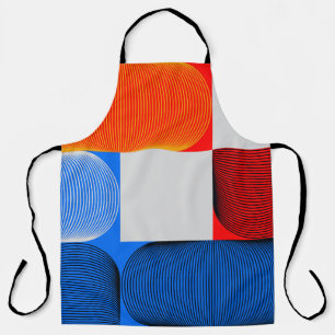Geometric transition: abstract vintage pattern. apron