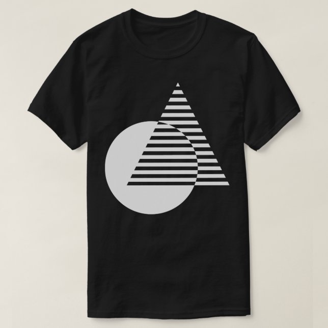 geometric triangle and circle shapes T-Shirt (Design Front)