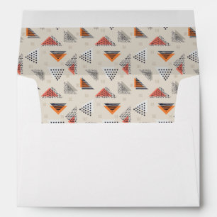 Geometric Triangle Hand Drawn Pattern Envelope