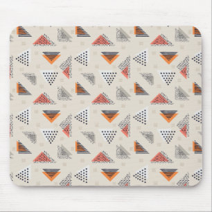 Geometric Triangle Hand Drawn Pattern Mouse Pad