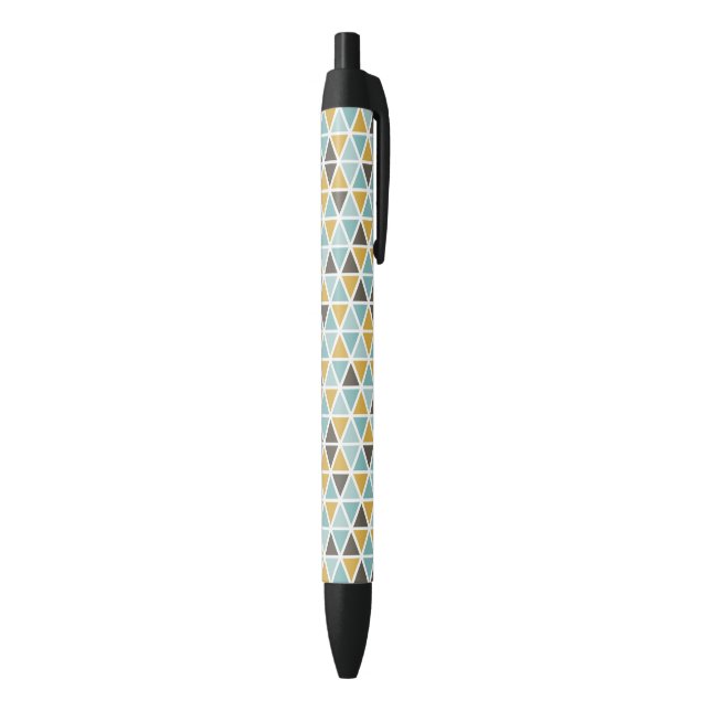 Geometric Triangle Pattern Black Ink Pen (Bottom (Vertical))