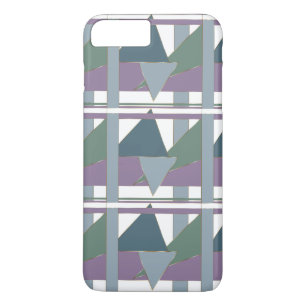 Geometric Triangle Pattern  Blue Violet Green Case-Mate iPhone Case