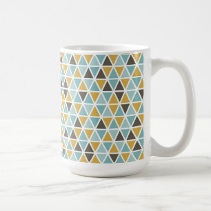 Geometric Triangle Pattern Coffee Mug
