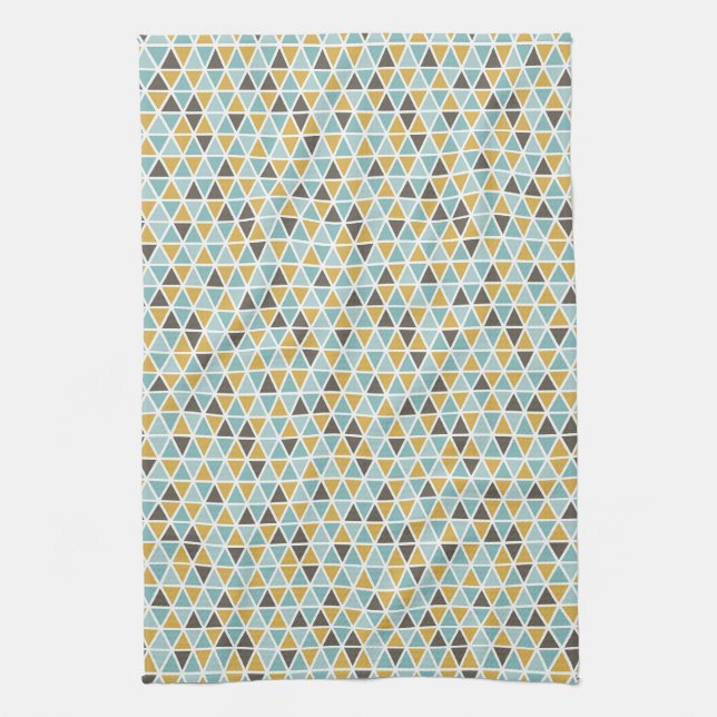Geometric Triangle Pattern Kitchen Towel (Vertical)