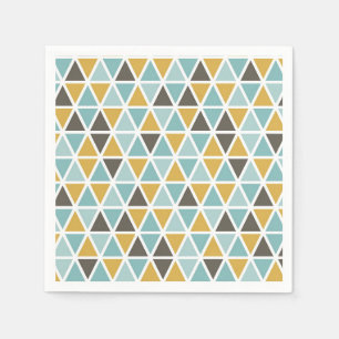Geometric Triangle Pattern Napkin