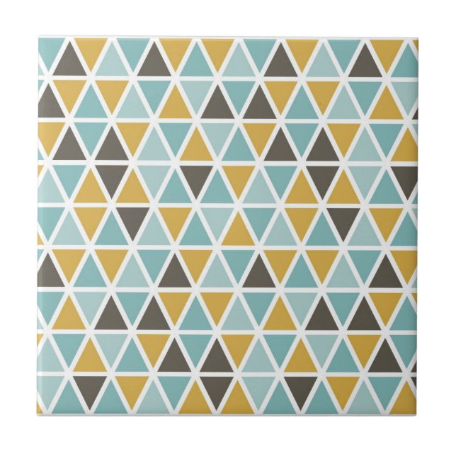 Geometric Triangle Pattern Tile (Front)