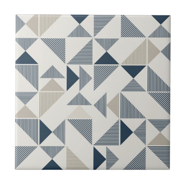 Geometric triangle pattern tile (Front)