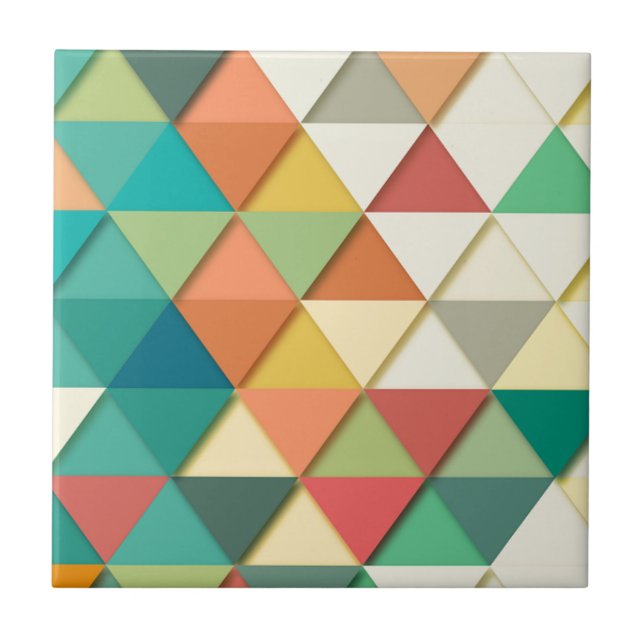 Geometric Triangle Tile (Front)