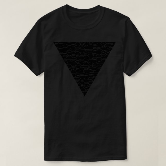 geometric triangle waves design T-Shirt (Design Front)