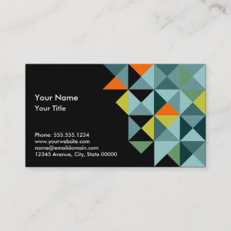 Geometric Triangles Business Card