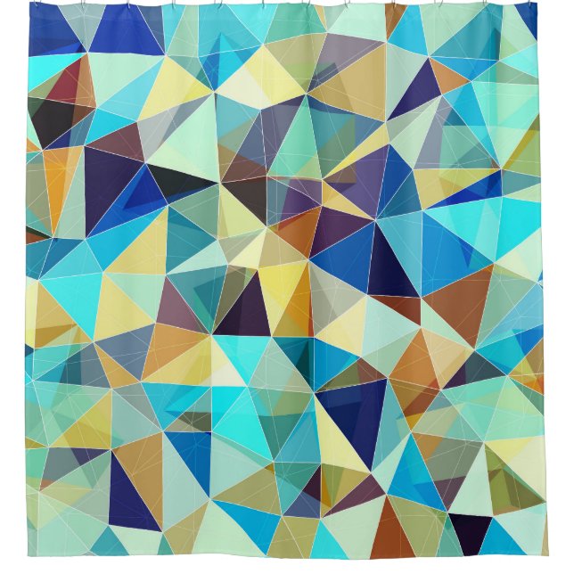 Geometric Triangles: Colourful Abstract Pattern (Front)
