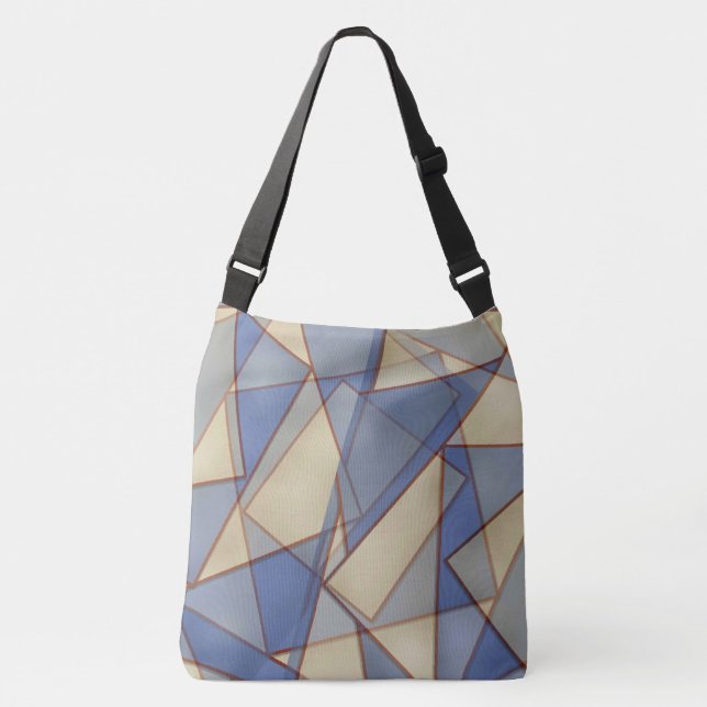 Geometric Triangles Crossbody Bag (Front)
