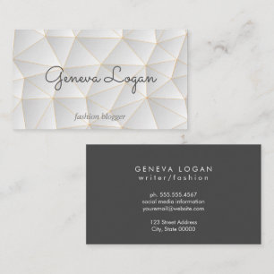 Geometric Triangles High Fashion Business Card