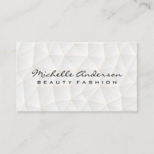 Geometric Triangles Pattern Modern Business Card