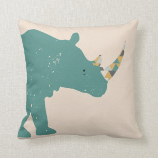 Geometric Triangles Rhino Cushion