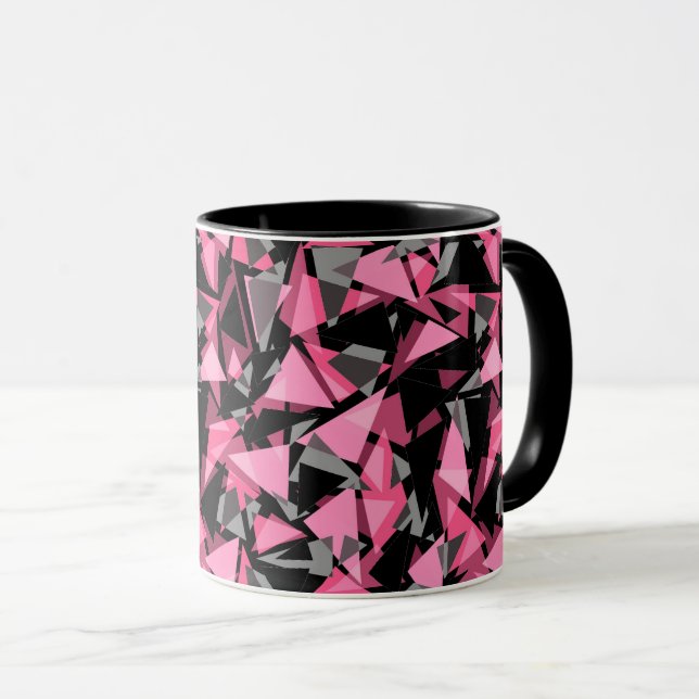  geometric triangles shapes pattern mug (Front Right)