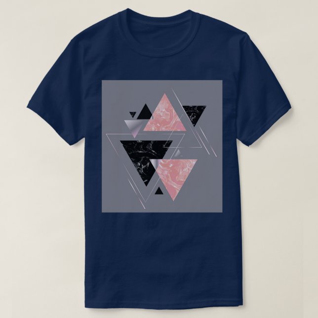 Geometric Triangles T-Shirt (Design Front)