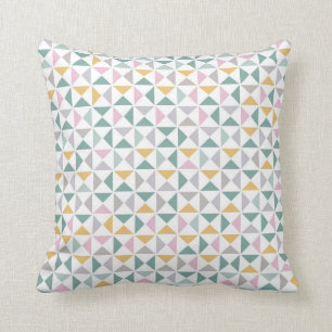 Geometric Triangles Throw Pillow