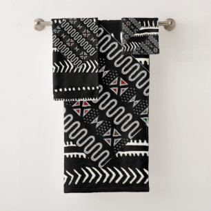 Geometric Tribal Art  Bath Towel Set