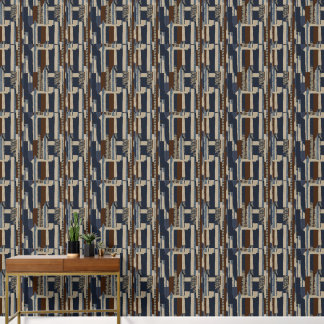 Geometric Tribal Print Luxury Wallpaper