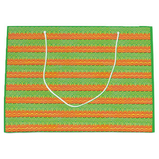 Geometric Tribal Retro Mid-Century Modern Pattern Large Gift Bag