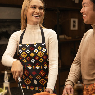 Geometric Tribal Triangle Pattern Apron