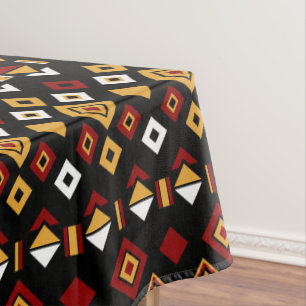 Geometric Tribal Triangle Pattern Tablecloth
