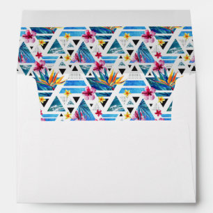 Geometric Tropical Flowers Pattern Envelopes