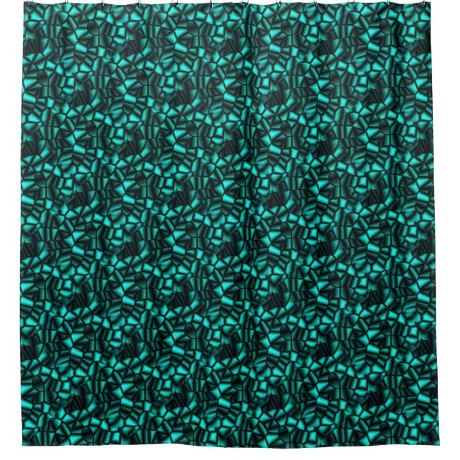 Geometric Turquoise Shapes Pattern (Front)