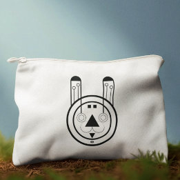 Geometric Usagi Rabbit Zodiac Pouch