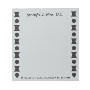 Geometric Vertebrae Personalized Notepad