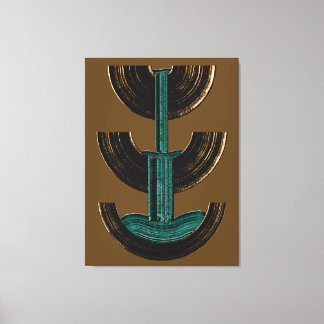 Geometric Vertical Abstract Composition Canvas Print