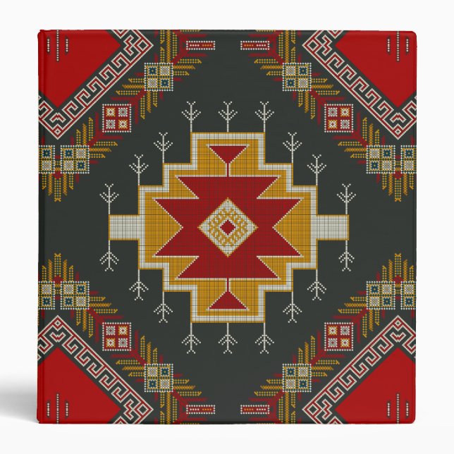 Geometric vintage classic colourful-fashion cute binder (Front)