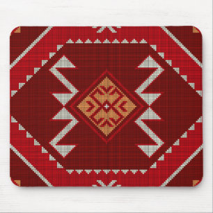 Geometric vintage classic colourful-trendy fashion mouse pad