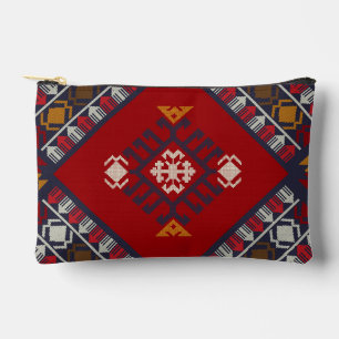 Geometric vintage classic cute-stylish colorful accessory pouch