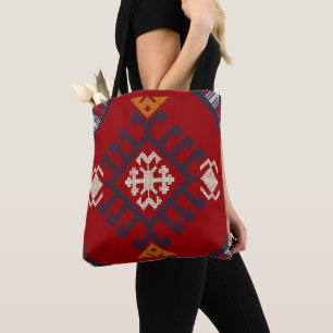 Geometric vintage classic cute-stylish colourful tote bag