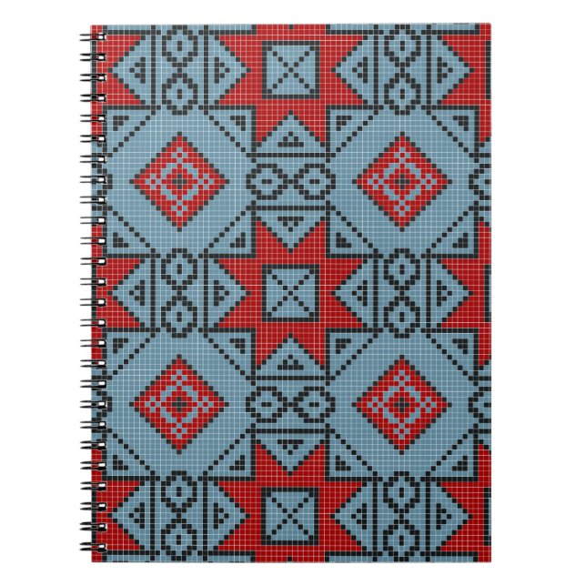 Geometric vintage classic cute-trendy stylish notebook (Front)