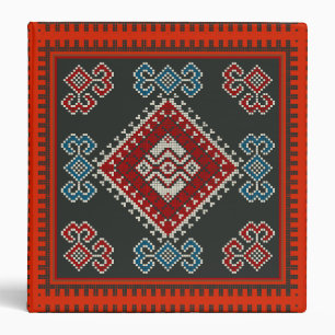 Geometric vintage classic fashion-trendy colorful binder