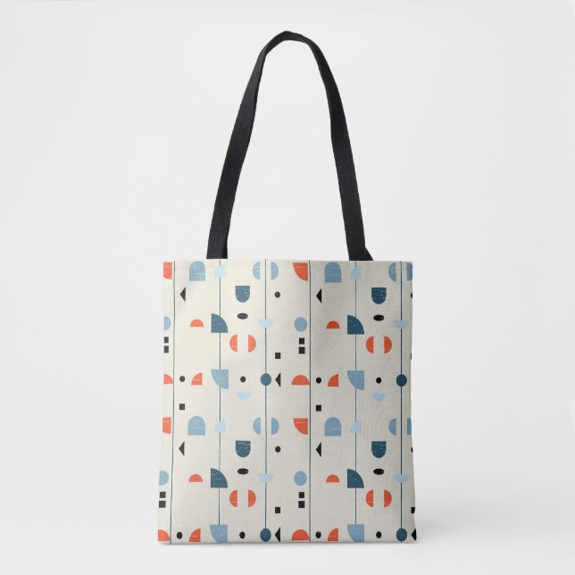 Geometric vintage: mid-century seamless pattern. tote bag (Front)