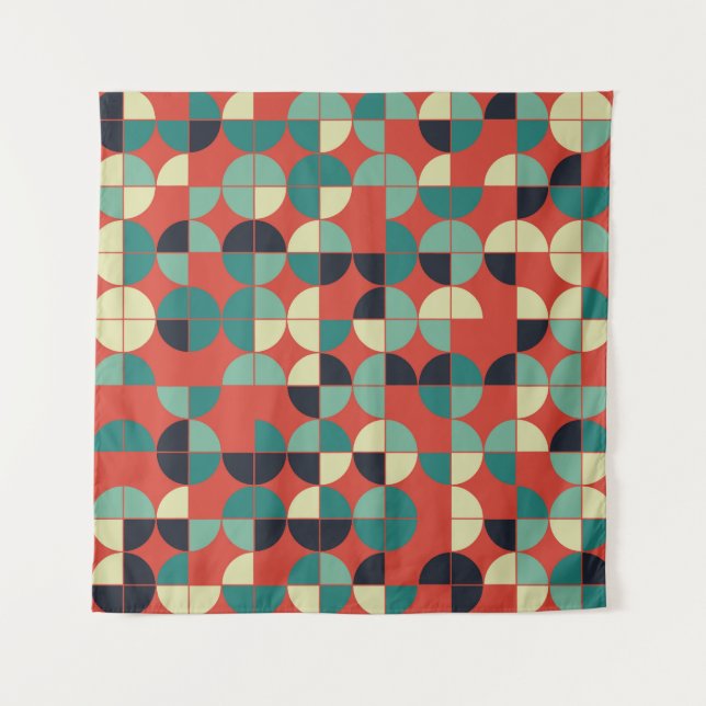 Geometric Vintage, Seamless Pattern. Tapestry (Front)