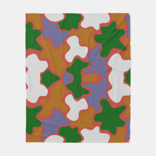 Geometric Vintage streetwear Fleece Blanket