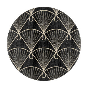 Geometric Vintage: Stylized Seamless Ornament Cutting Board