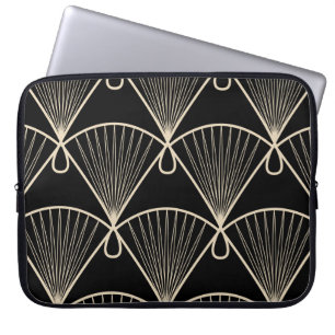 Geometric Vintage: Stylized Seamless Ornament Laptop Sleeve