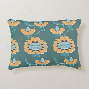 Geometric Vintage: Textile Nautical Motif Accent Pillow